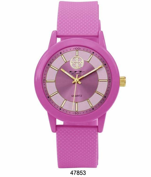 40MM Milano Expressions Silicon Band Watch - 4785