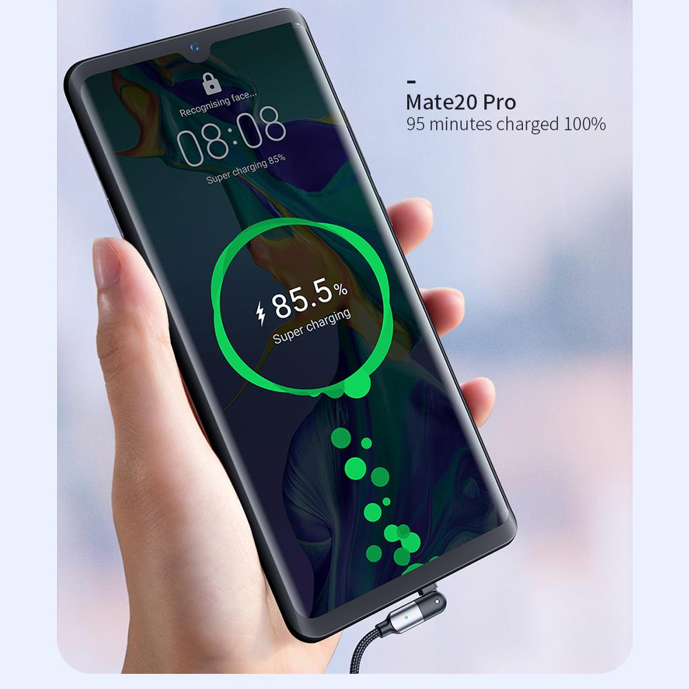 180 Degree PD-60W/100W 3A/5A Fast Charging Data Cable-dual Type-c Head