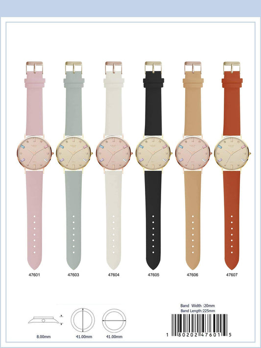 41MM Milano Expressions Vegan Leather Band Watch -