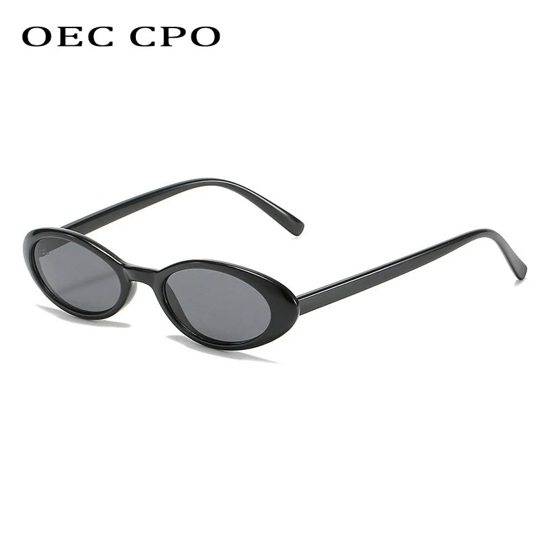 OEC CPO Sexy Small Oval Women's Sunglasses 2021 New Fashion Leopard