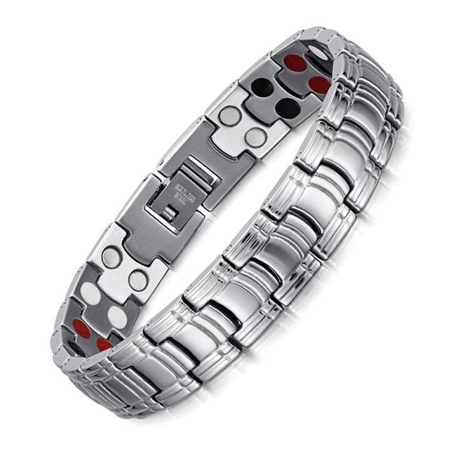 Magnetic Bracelet, Stainless Steel Magnet Men's Bracelet