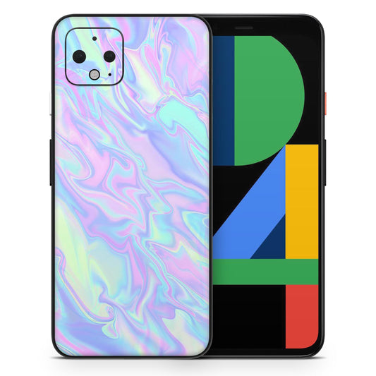 Iridescent Dahlia v1 - Full Body Skin Decal Wrap Kit for Google Pixel