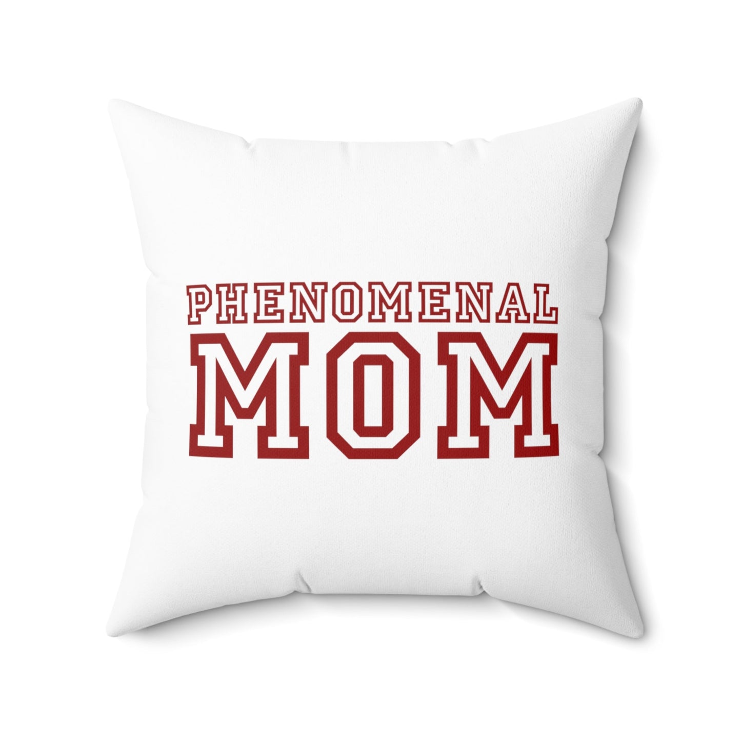 Throw Pillow Cover, Phenomenal Mom a Heartfelt Gift For Mothers, Red