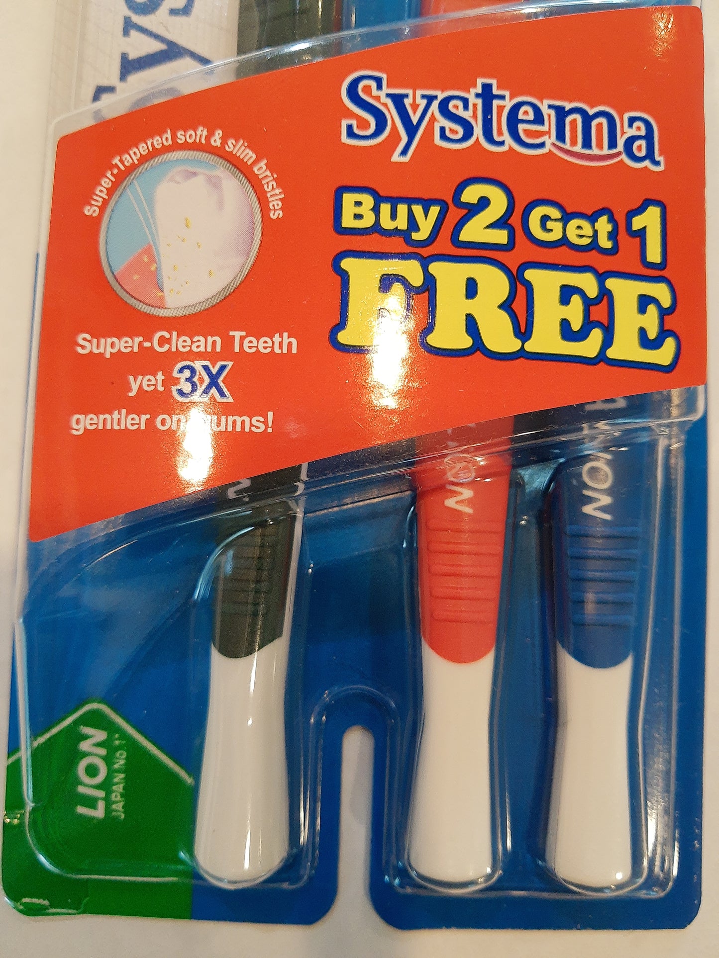 Systema Toothbrush Medium Large Triple Pack