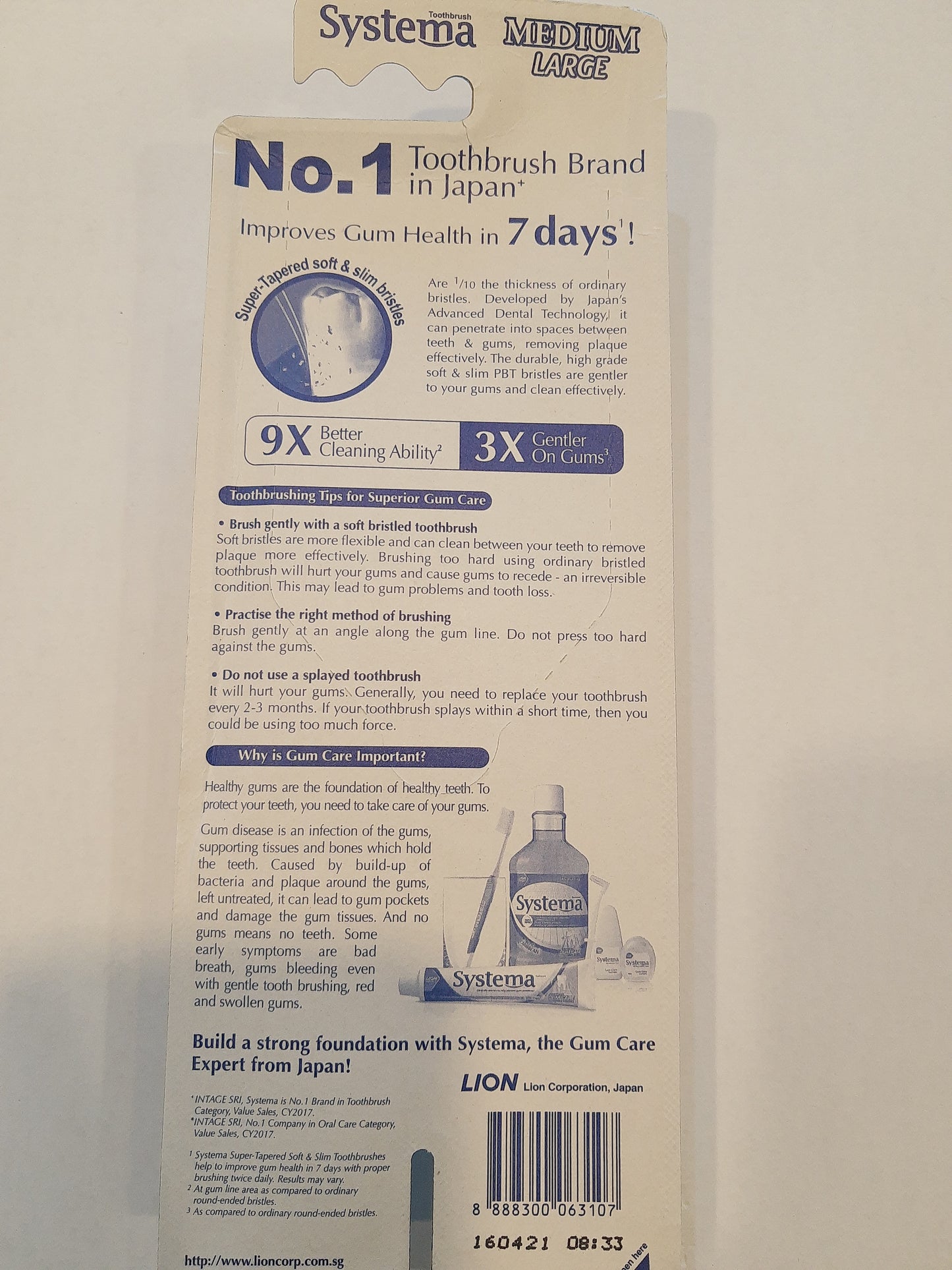 Systema Toothbrush Medium Large Triple Pack