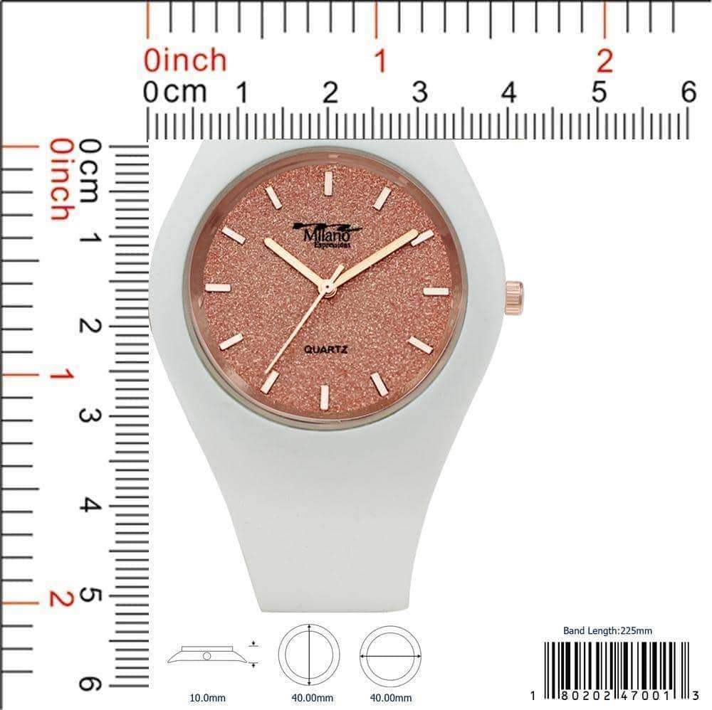 40MM Milano Expressions Silicon Watch - 4855