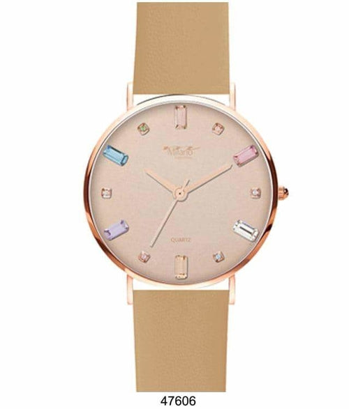 41MM Milano Expressions Vegan Leather Band Watch -