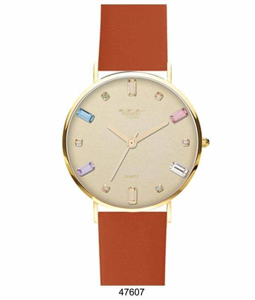 41MM Milano Expressions Vegan Leather Band Watch -