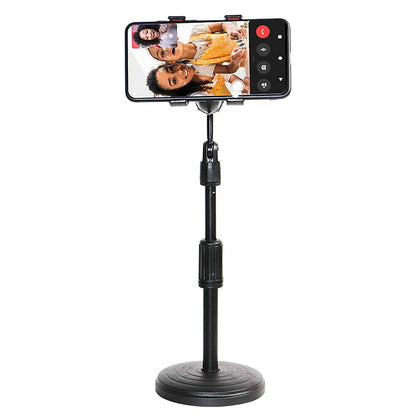 Desktop Mobile Phone Holder Stand 360 Rotate Video Studio Base Bracket