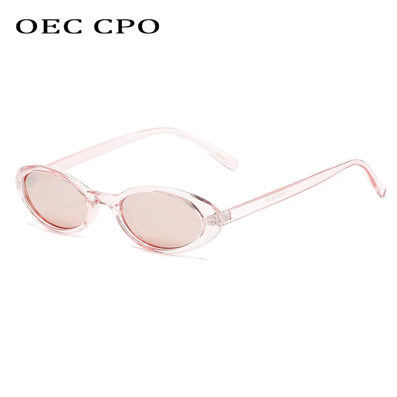 OEC CPO Sexy Small Oval Women's Sunglasses 2021 New Fashion Leopard