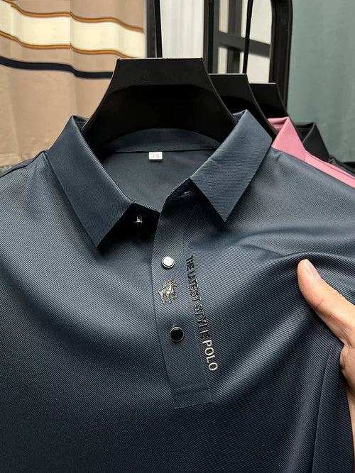 High-end Brand New Summer Solid Color High Quality Short Sleeve Polo