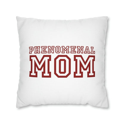 Throw Pillow Cover, Phenomenal Mom a Heartfelt Gift For Mothers, Red