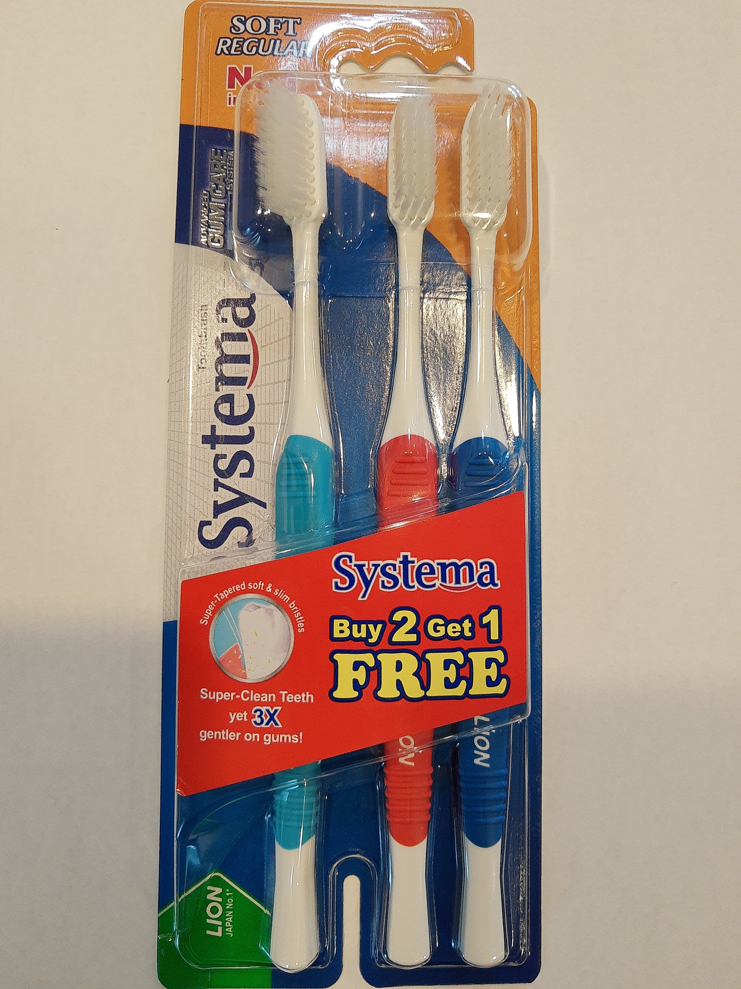 Systema Toothbrush Soft Regular Triple Pack