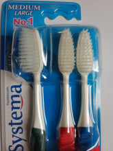 Load image into Gallery viewer, Systema Toothbrush Medium Large Triple Pack
